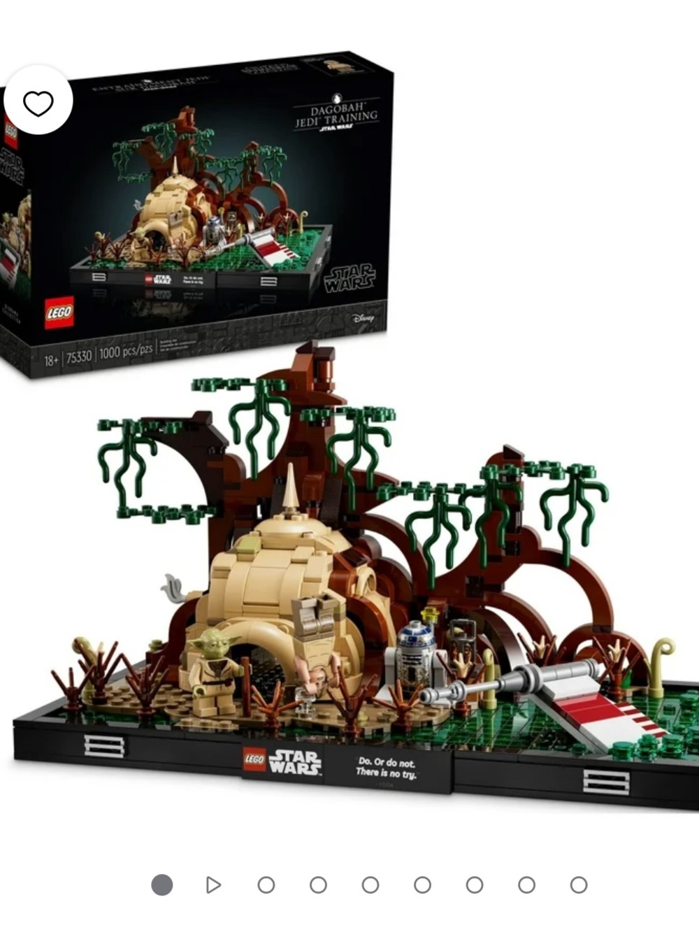 LEGO Star Wars Diorama Yoda & Luke Jedi Training Diorama Set #75330